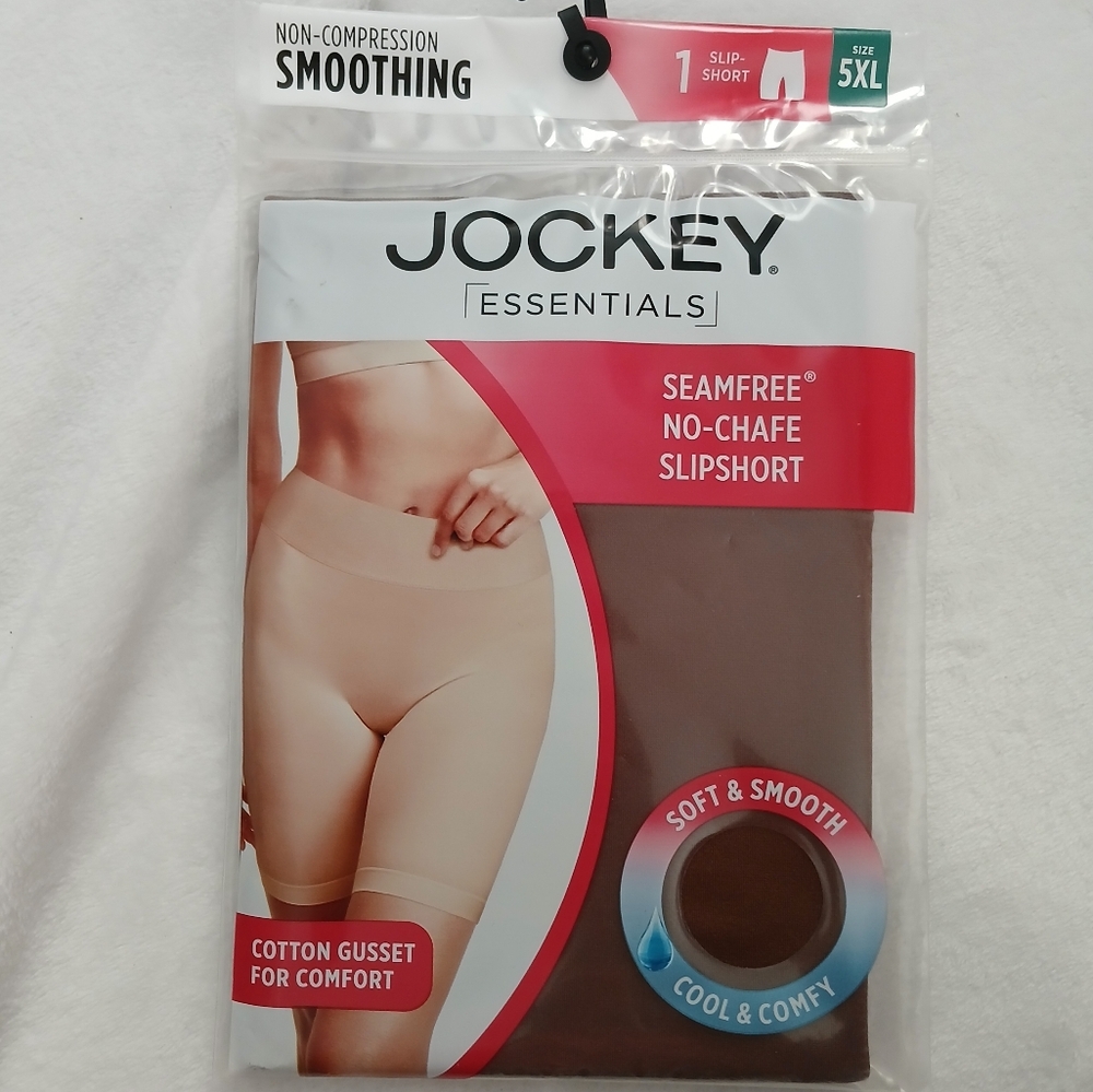 Jockey Essentials Slip Short Non Compression Smoothing No-Chafe Seamfree  5XL
